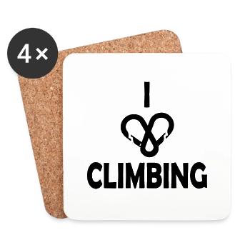 climbing - Coasters (set of 4) - white - Front