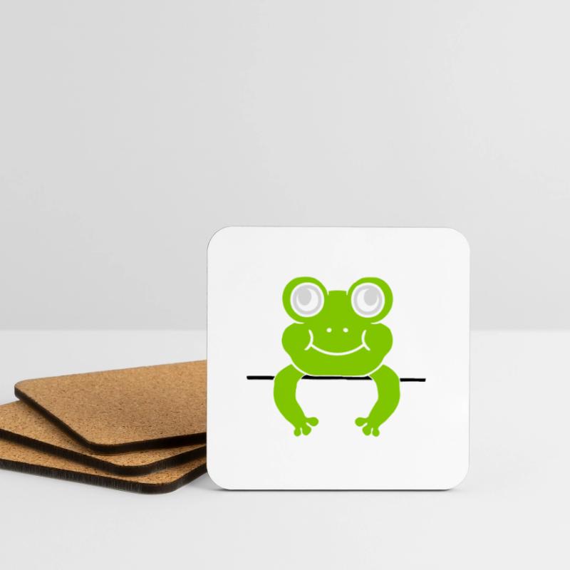 Frog Wall Shield Comic Coasters (set of 4)