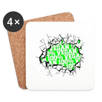 birthday present present idea joke funny quote - Coasters (set of 4) - white - Front