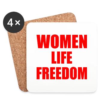 Women life freedom - Coasters (set of 4) - white - Front