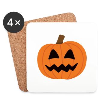 Pumpkin - Coasters (set of 4) - white - Front