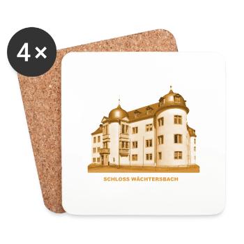 Wächtersbach Schloss Rathaus Main Hessen - Dessous de verre (lot de 4) - blanc - Devant