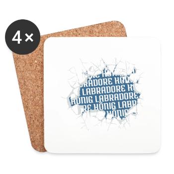 geburtstagsgeschenk cool geschenkidee zitat - Untersetzer (4er-Set) - Weiß - Vorne