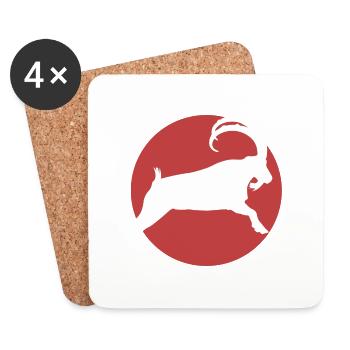 Capricorn - Coasters (set of 4) - white - Front