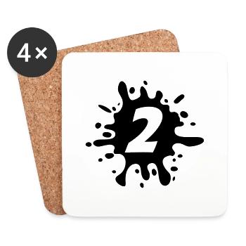 2 - Coasters (set of 4) - white - Front