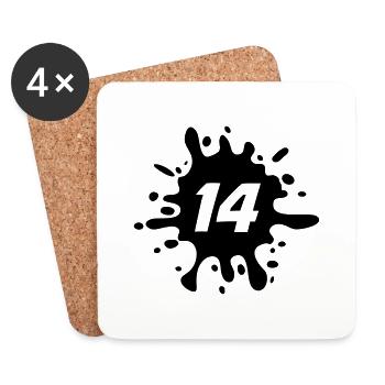14 - Coasters (set of 4) - white - Front