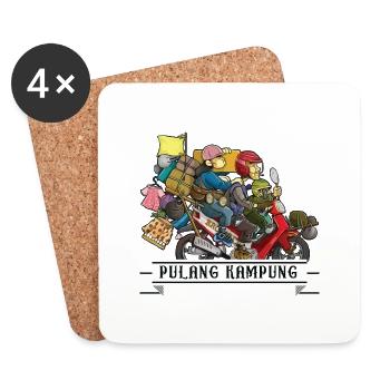 Pulang kampung - Coasters (set of 4) - white - Front