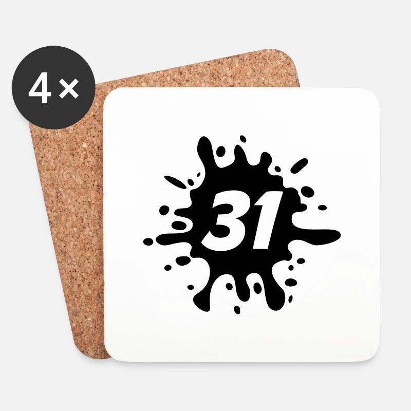 31 - Coasters (set of 4) - white