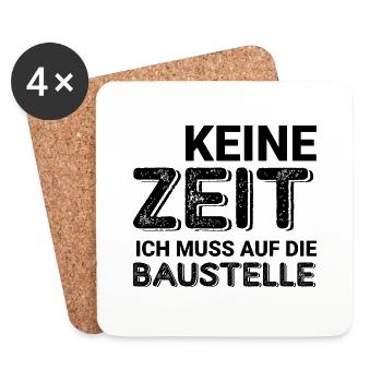 Handwerker Handyman Handwerk Werkzeug Baustelle - Untersetzer (4er-Set) - Weiß - Vorne