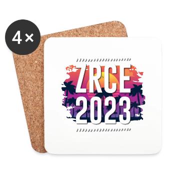 Zrce 2023 - Dessous de verre (lot de 4) - blanc - Devant