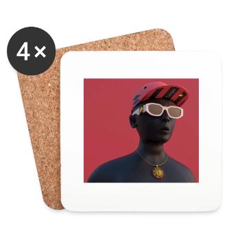 Latest Fashion Designer - Coasters (set of 4) - white - Front