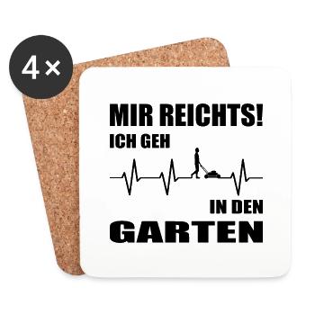 Garten - Untersetzer (4er-Set) - Weiß - Vorne