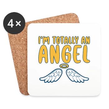 I'm Totally An Angel 2 - Untersetzer (4er-Set) - Weiß - Vorne