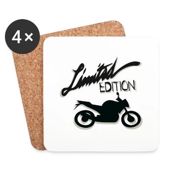 Motorrad in limitierter Auflage - Untersetzer (4er-Set) - Weiß - Vorne