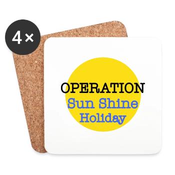 Operation Sun Shine 2 - Coasters (set of 4) - white - Front