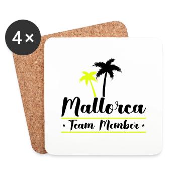 mallorca team member - Untersetzer (4er-Set) - Weiß - Vorne