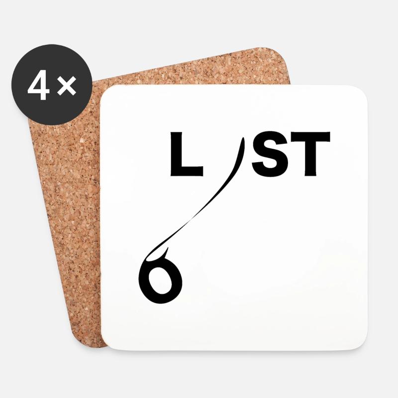 Lost - Untersetzer (4er-Set) - Weiß