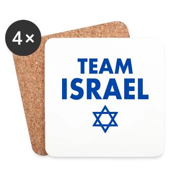 Team israel - Untersetzer (4er-Set) - Weiß - Vorne