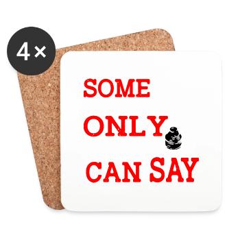 Some Things Only Poetry Can Say - Untersetzer (4er-Set) - Weiß - Vorne