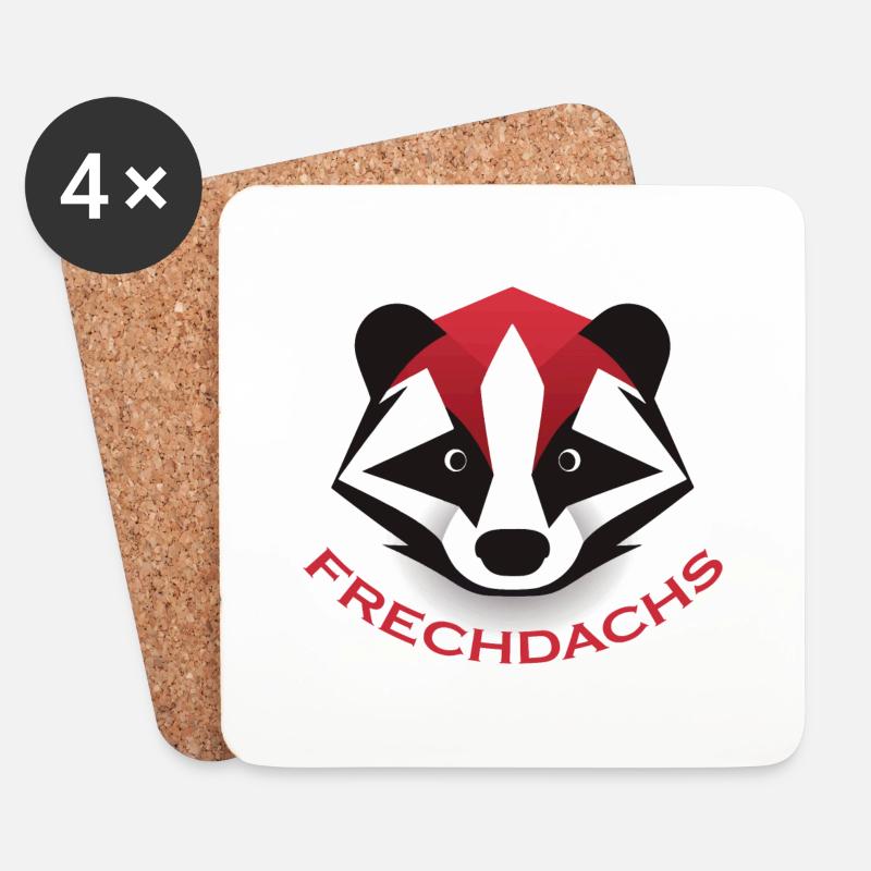 Frechdachs - Untersetzer (4er-Set) - Weiß