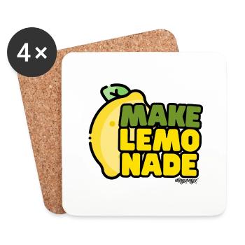 Wenn das Leben euch Lemmons gibt... - Untersetzer (4er-Set) - Weiß - Vorne