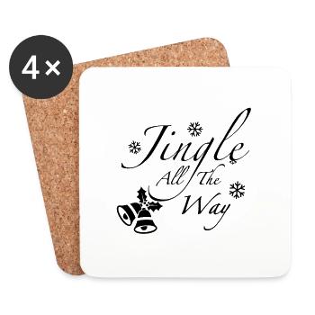 Jingle jusqu’au bout - Dessous de verre (lot de 4) - blanc - Devant