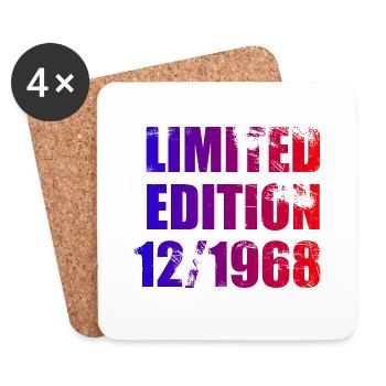 55e anniversaire Édition limitée 12/1968 - Dessous de verre (lot de 4) - blanc - Devant