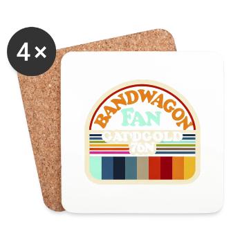 Bandwagon Fan 18 - Untersetzer (4er-Set) - Weiß - Vorne