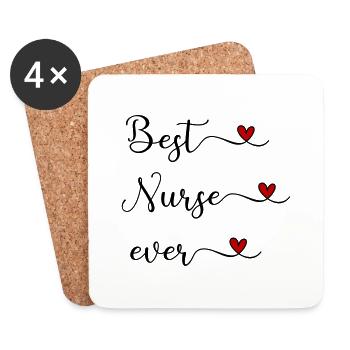 Nurse - Coasters (set of 4) - white - Front