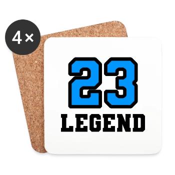 Legend 23 - Coasters (set of 4) - white - Front