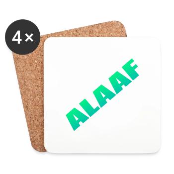 Alaaf - Dessous de verre (lot de 4) - blanc - Devant