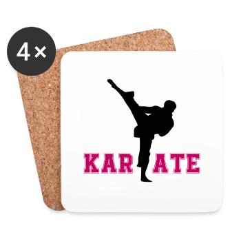 karate - Untersetzer (4er-Set) - Weiß - Vorne