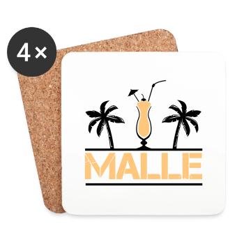 malle - Untersetzer (4er-Set) - Weiß - Vorne