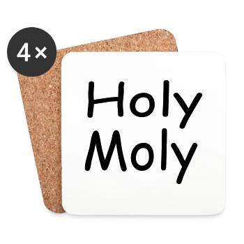 Holy Moly - Coasters (set of 4) - white - Front