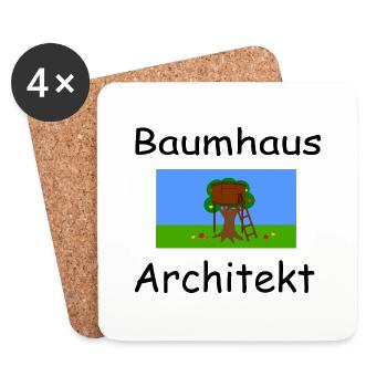 Treehouse Architect - Coasters (set of 4) - white - Front