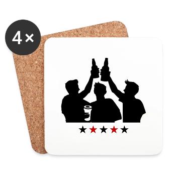 Bachelor Party Group Bachelor Party - Coasters (set of 4) - white - Front