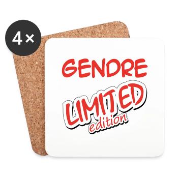 GENDRE LIMITED EDITION - Dessous de verre (lot de 4) - blanc - Devant