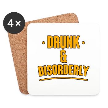 Drunk And Disorderly 2 - Coasters (set of 4) - white - Front