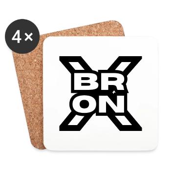 Le BRONX ! - Dessous de verre (lot de 4) - blanc - Devant