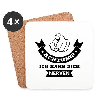 I can annoy you - Coasters (set of 4) - white - Front