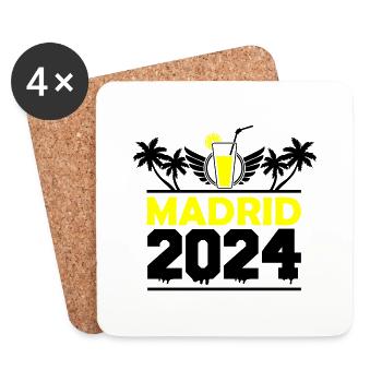 madrid 2024 - Untersetzer (4er-Set) - Weiß - Vorne