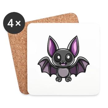 Fledermaus Halloween Lustig Baby - Untersetzer (4er-Set) - Weiß - Vorne