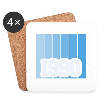 1990 - Coasters (set of 4) - white - Front