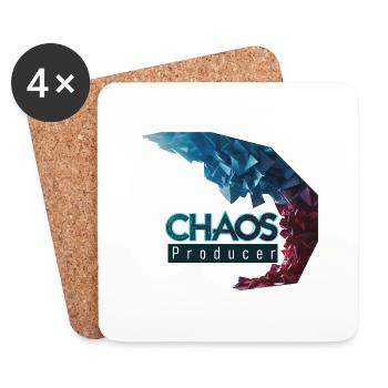 Chaosproduzent - Untersetzer (4er-Set) - Weiß - Vorne