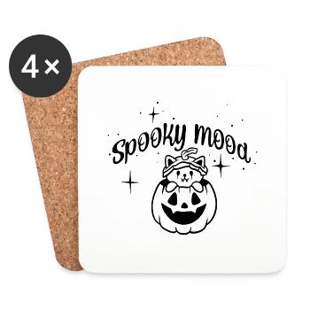Spooky mood - Dessous de verre (lot de 4) - blanc - Devant