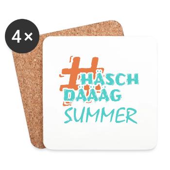 Summer - Untersetzer (4er-Set) - Weiß - Vorne