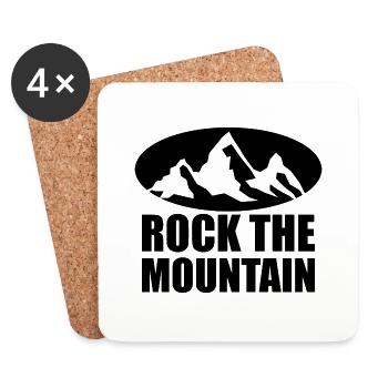 Randonnée Randonnée Sports Montagne - Dessous de verre (lot de 4) - blanc - Devant