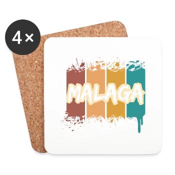 Malaga - Dessous de verre (lot de 4) - blanc - Devant