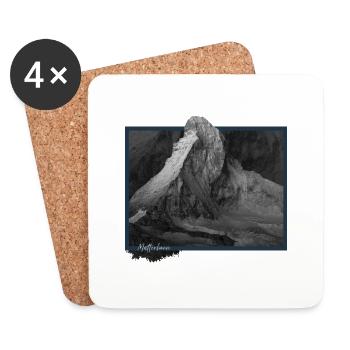 Cervino - Matterhorn - Coasters (set of 4) - white - Front