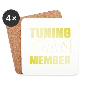 tuning team - Coasters (set of 4) - white - Front